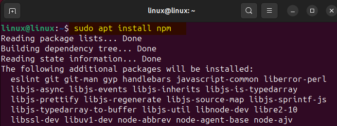 apt install git