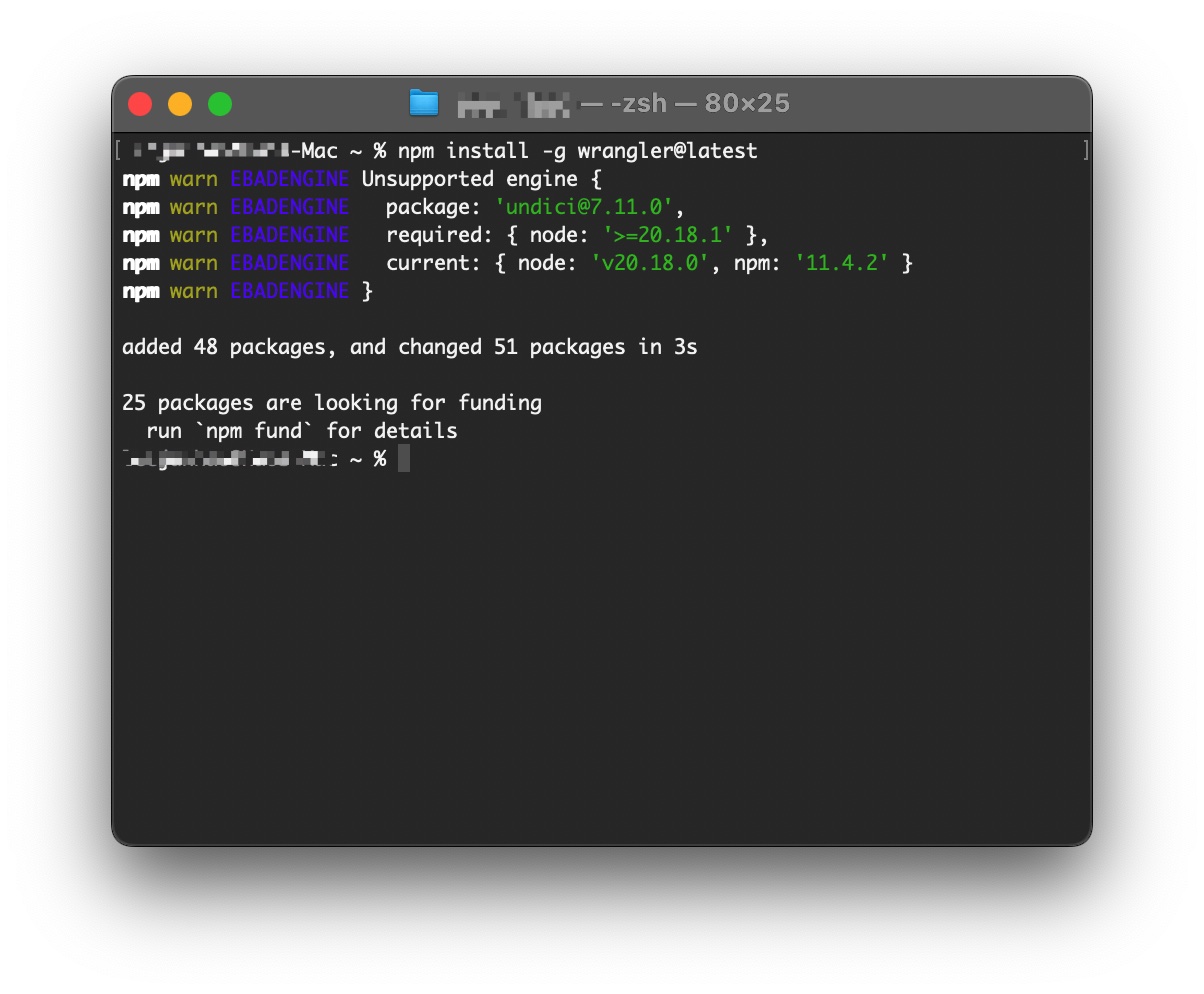 wrangler_cli_installation